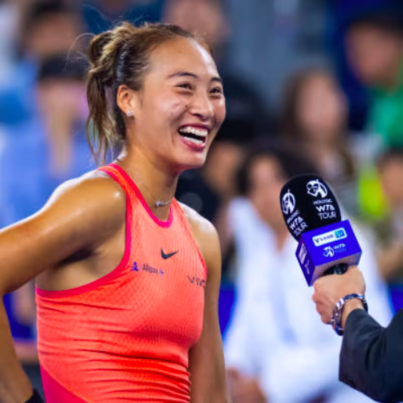Qinwen Zheng advances to the semifinals of the WTA Wuhan 2024. Source: Getty