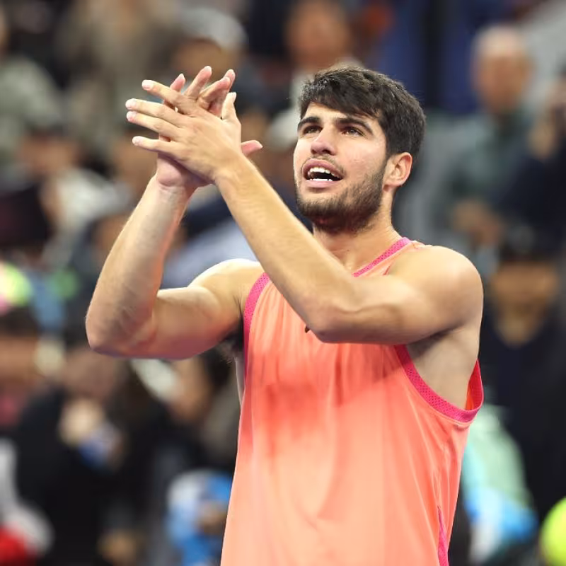 Alcaraz maintains high grades in China. Photo: Getty