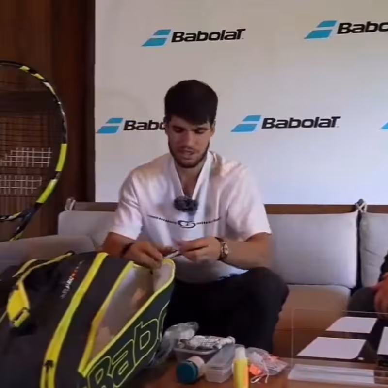 Carlos Alcaraz in 2024. Photo: @babolat