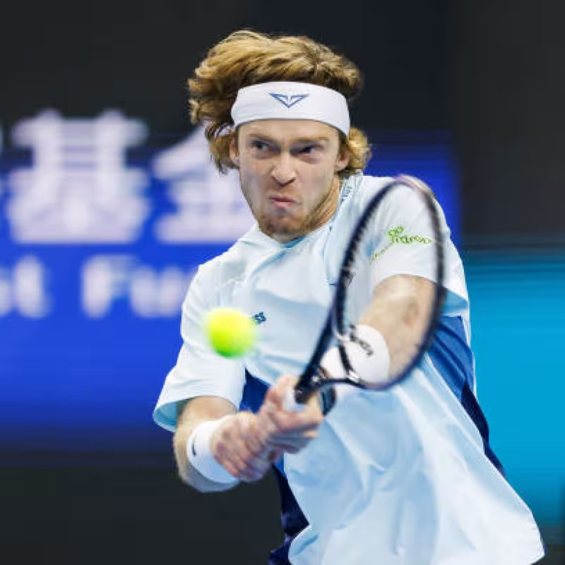 Andrey Rublev, draw in Stockholm. Photo: gettyimages