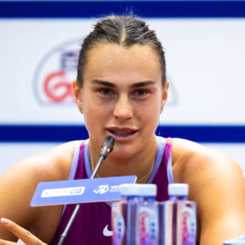 Aryna Sabalenka at the 2018 Wuhan WTA. Photo: getty
