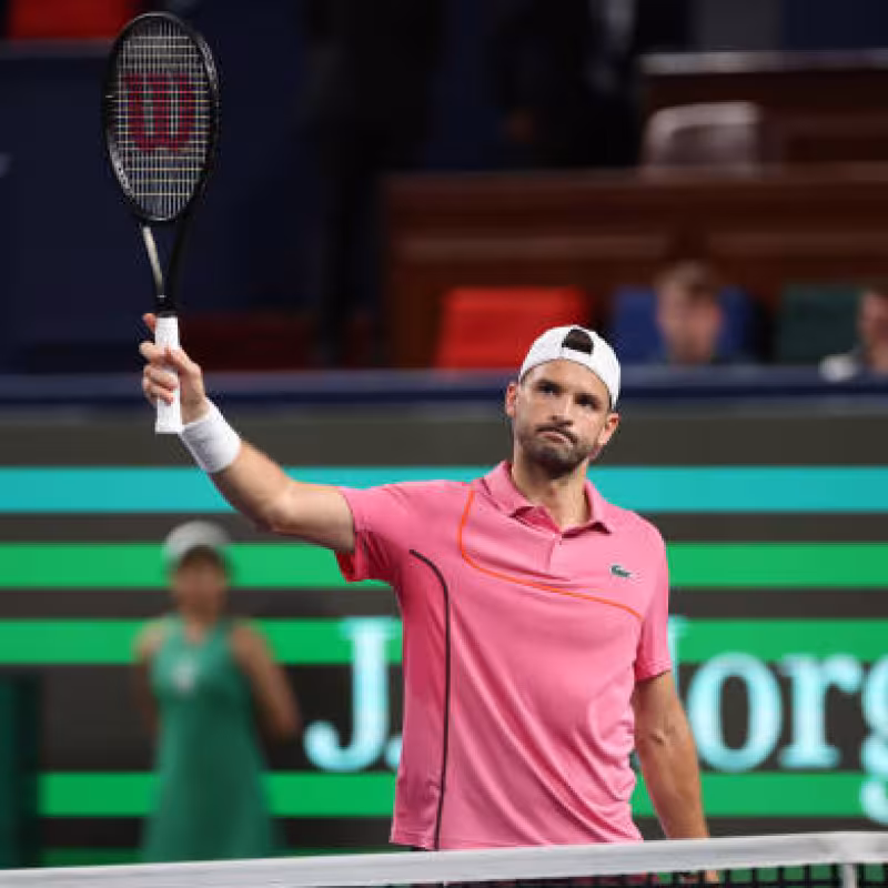 Grigor Dimitrov at the ATP in Shanghai 2024. Photo: Getty.