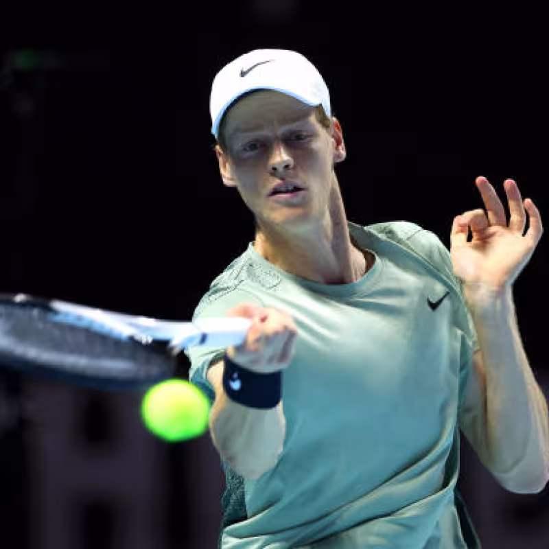 Jannik Sinner wins the Six Kings Slam 2024. Photo: Getty