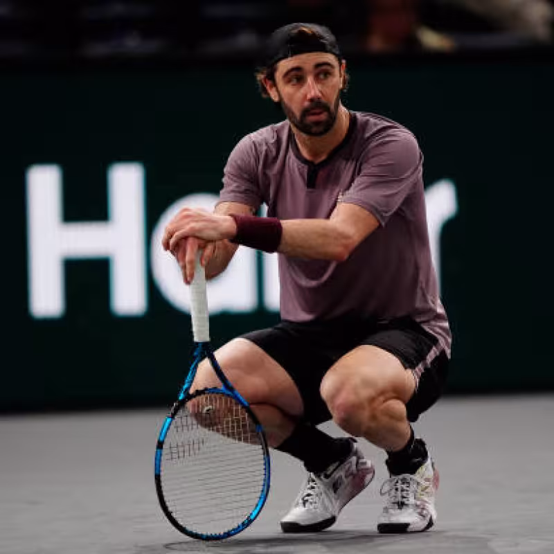 Jordan Thompson waits for Alcaraz in Paris. Photo: gettyimages