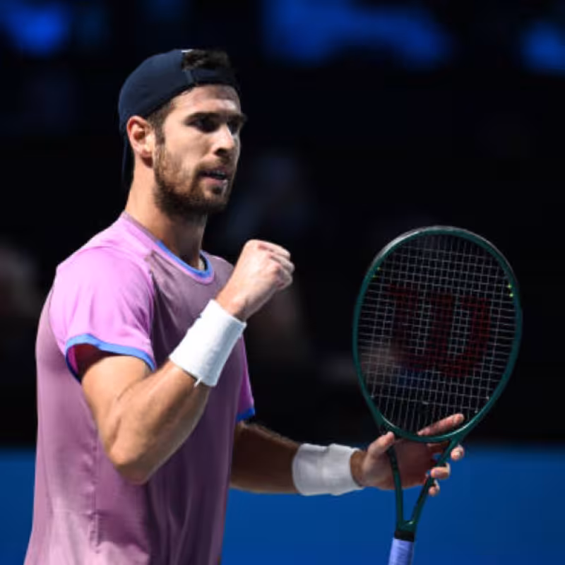 Karen Khachanov at the ATP Vienna 2024. Photo: Getty