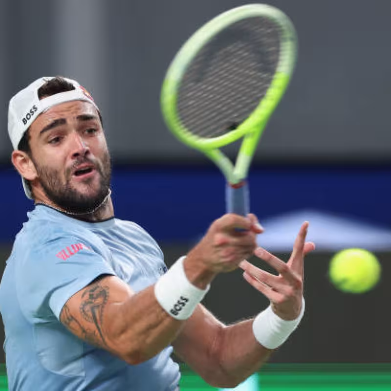 Berrettini saves two match points to come back against Tiafoe. Photo: Getty
