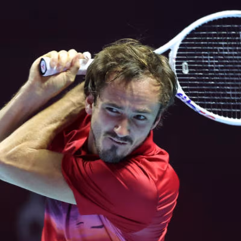 Daniil Medvedev at the Six Kings Slam 2024 exhibition. Photo: Getty