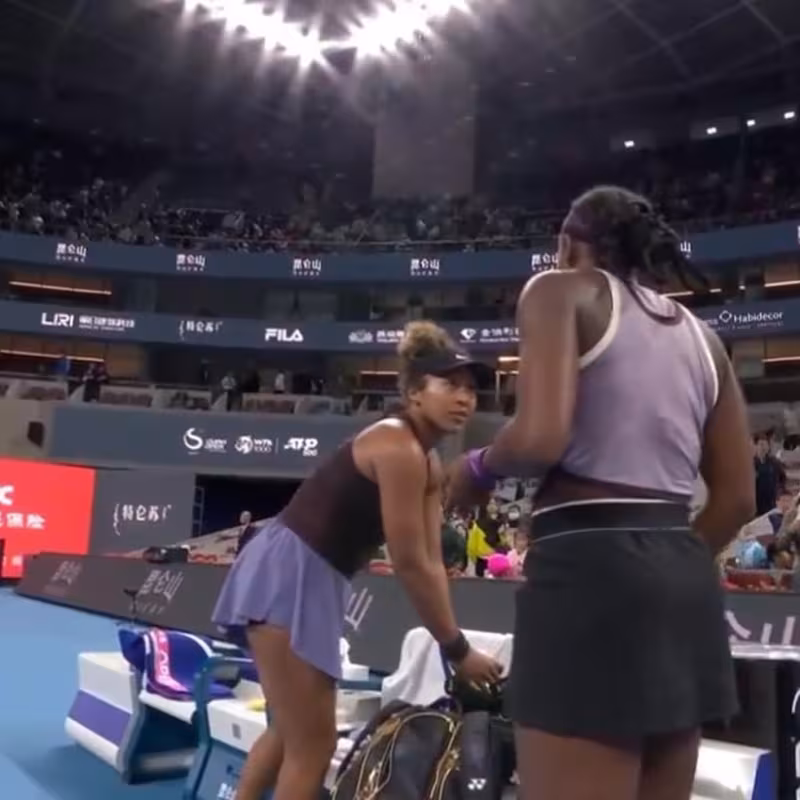 A back problem rules Naomi Osaka out against Gauff in Beijing.
