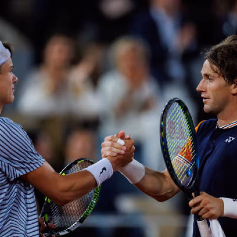 Holger Rune and Casper Ruud.