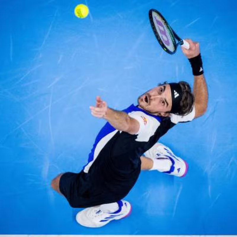 Stefanos Tsitsipas at ATP Antwerp 2024. Photo: Getty