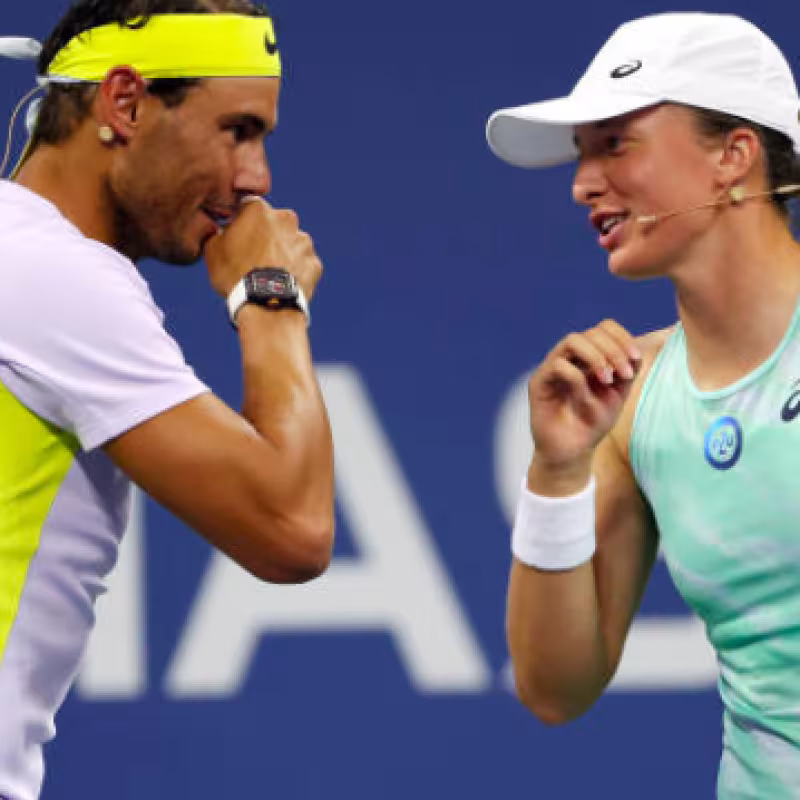 Iga Swiatek and her most special anecdote with Rafa Nadal. Source: Getty