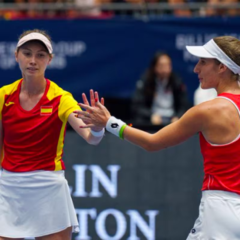 Marina Bassols replaces Cristina Bucsa in the BJKC 2024. Source: RFET/Álvaro Díaz