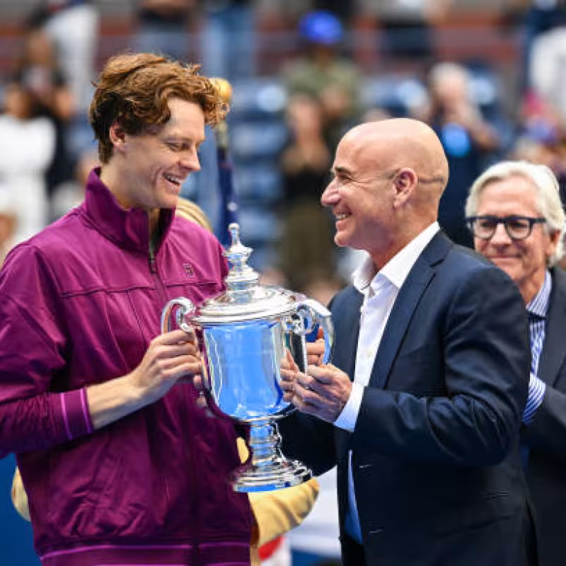 Agassi praises Sinner. Photo: gettyimages