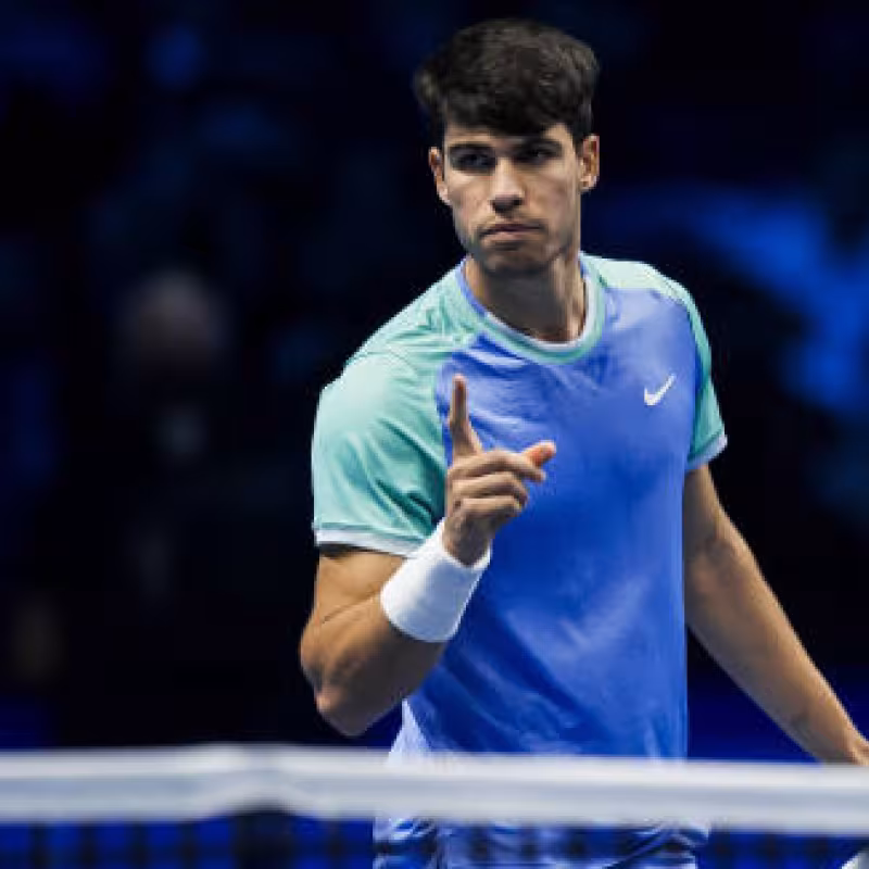 Carlos Alcaraz at the ATP Finals 2024. Photo: Getty