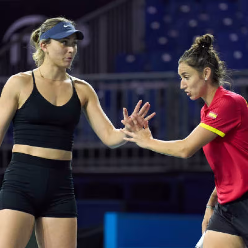The Spain-Poland match of the Billie Jean King Cup 2024 is postponed due to the DANA. Photo: Getty