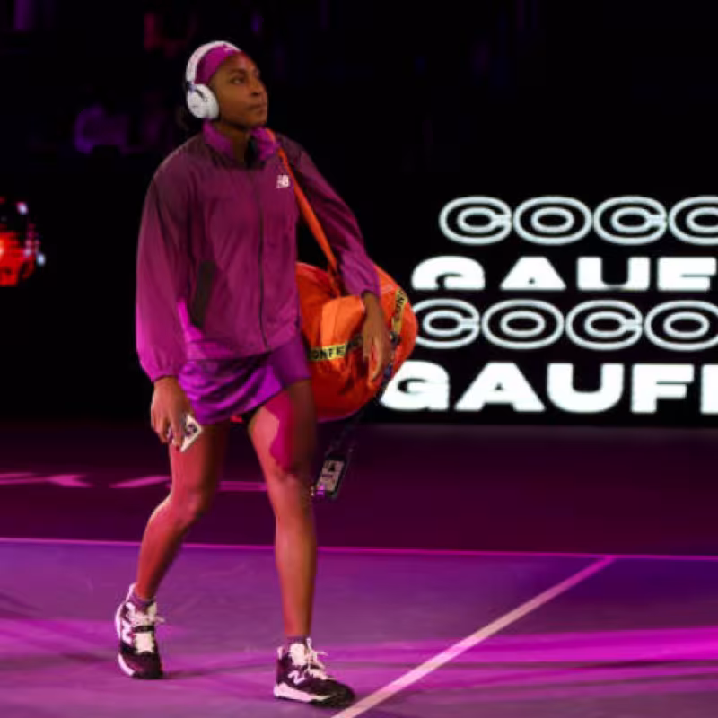 Cori Gauff at the WTA Finals. Photo: Getty