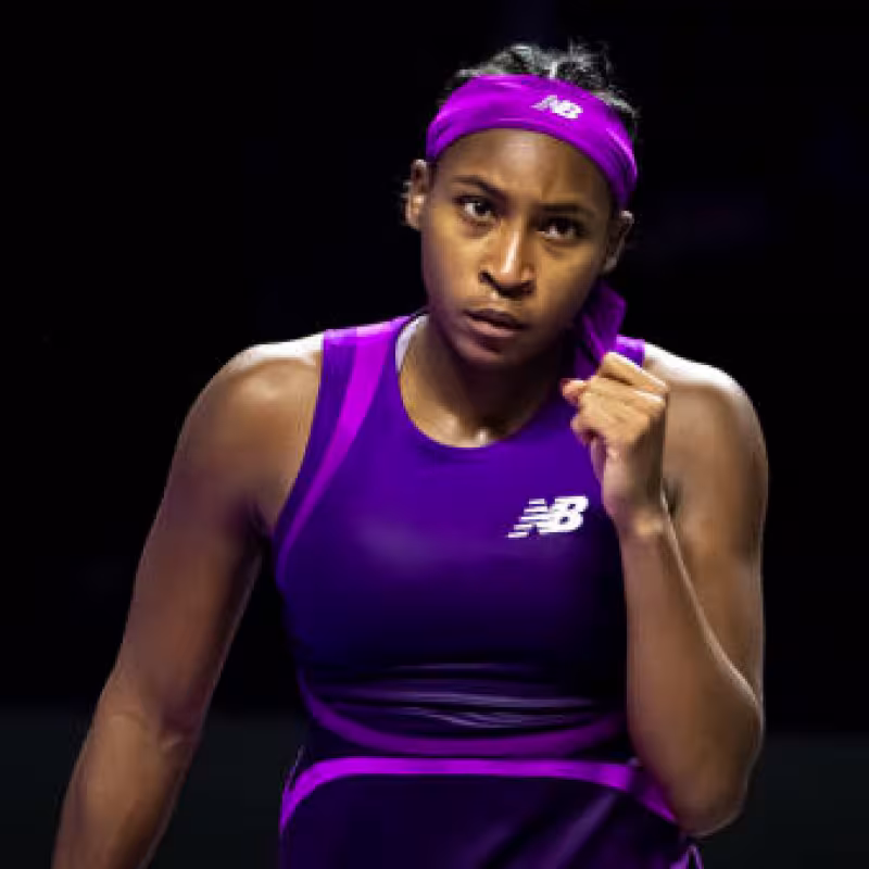 Coco Gauff at the WTA Finals 2024. Photo: getty