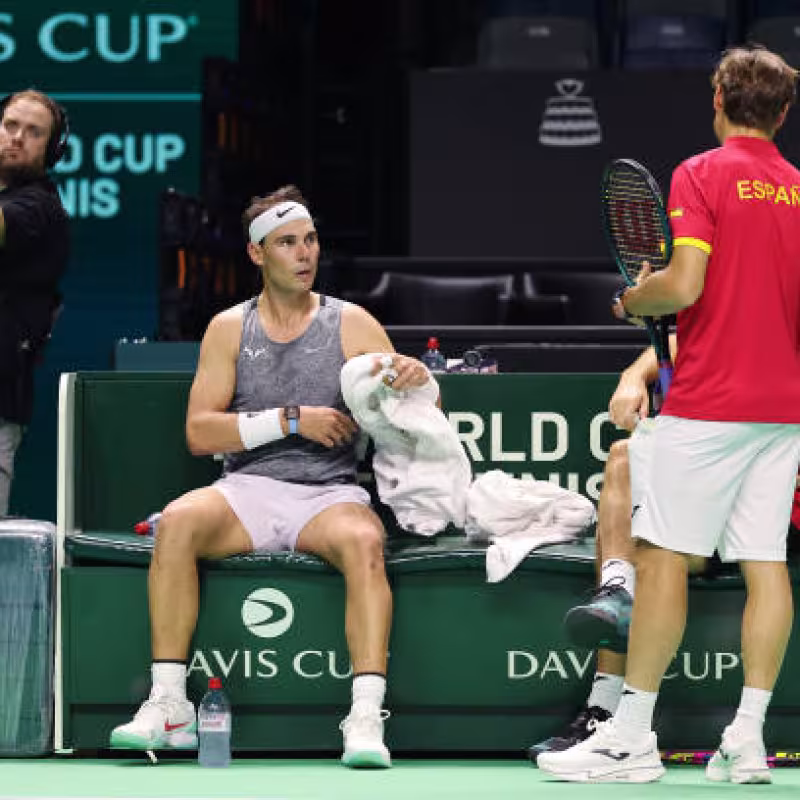 Summary of Nadal's training in the Davis Cup 2024. Photo. gettyimages
