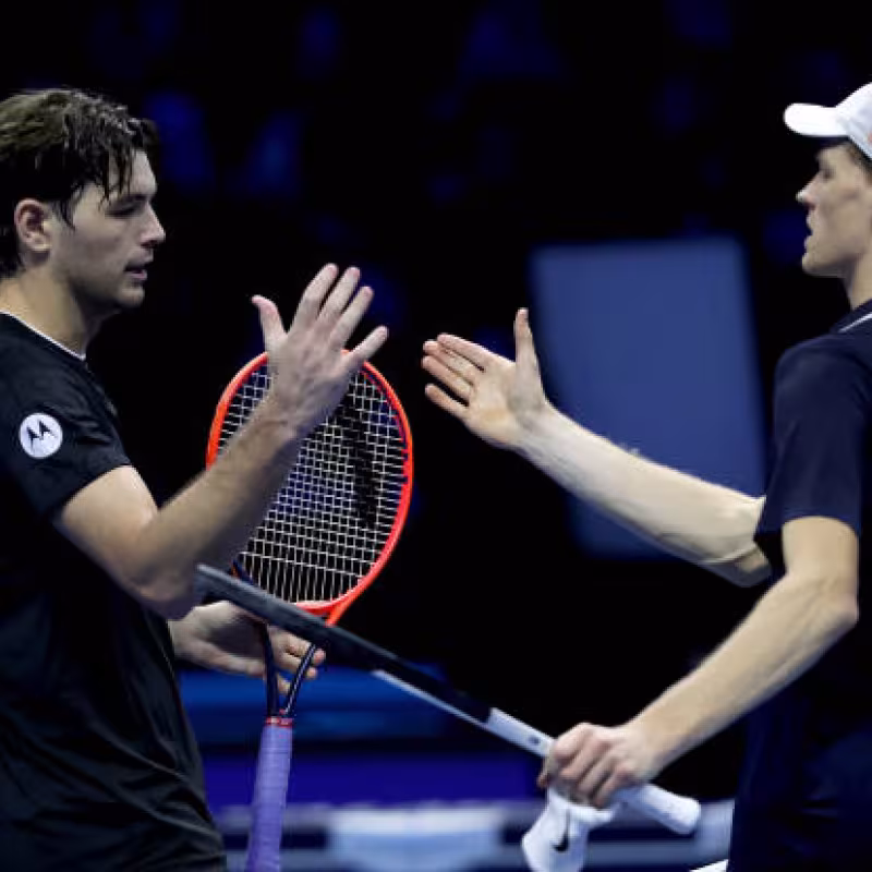 Sinner and Fritz face each other again in the final. Source: Getty