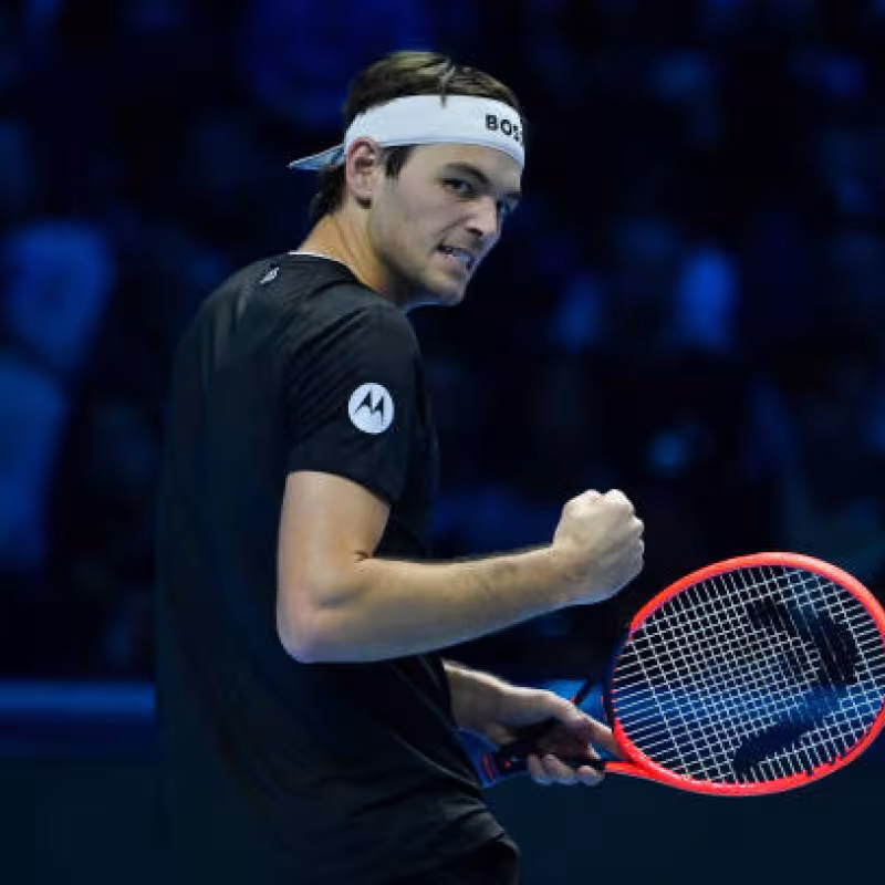 Taylor Fritz debuts with victory at the ATP Finals 2024. Photo: Getty