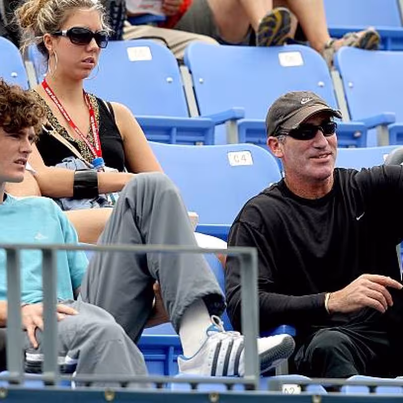 Andy Murray and Brad Gilbert. Photo: Getty