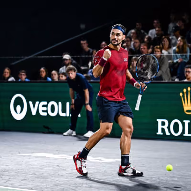 Fognini surprises the whole world by winning a dance competition in Italy. Photo: Getty