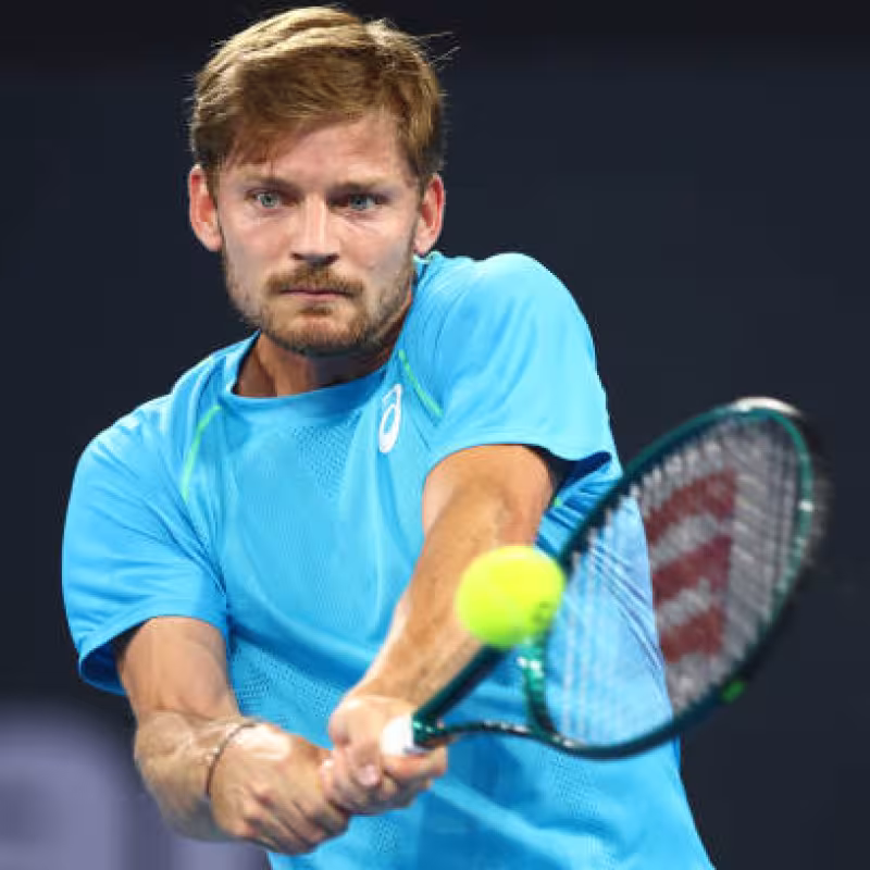 David Goffin, emotional gesture. Photo: Getty Images.