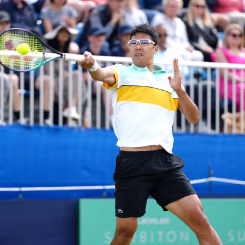 Hyeon Chung hits rock bottom. Photo: gettyimages