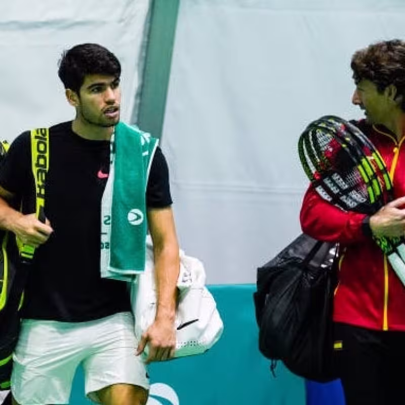 Carlos Alcaraz and Juan Carlos Ferrero 2024. Photo: Getty