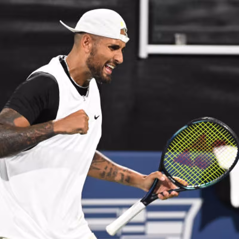 Kyrgios Responds to Mahut. Photo: gettyimages