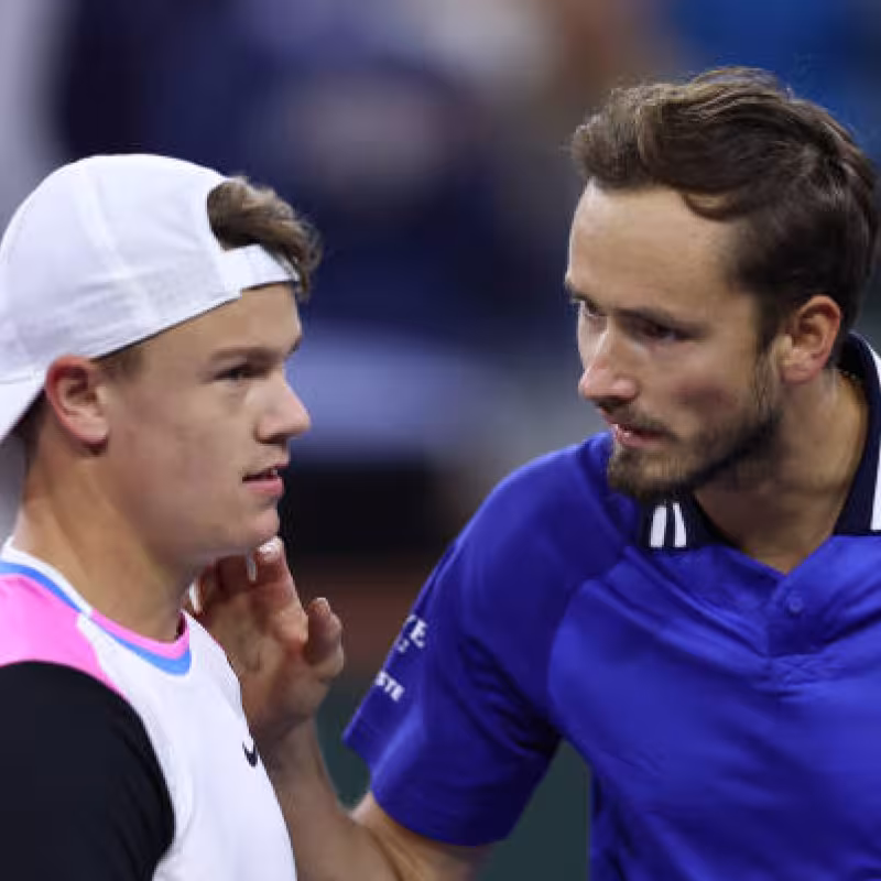 Daniil Medvedev and Holger Rune, disappointments of the year? Source: Getty