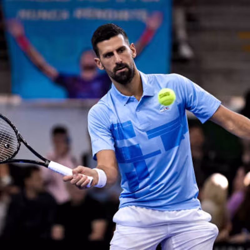 Novak Djokovic, Training. Photo: gettyimages