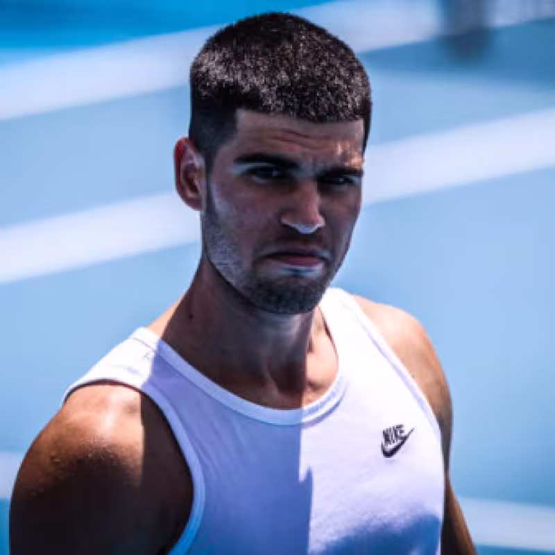 Carlos Alcaraz knows his debut time at the 2025 Australian Open. Source: Getty