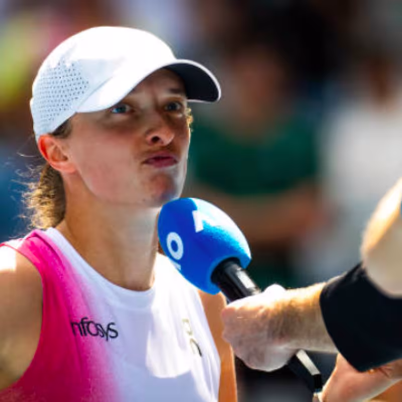 Iga Swiatek saves the debut of the Australian Open 2025. Source: Getty
