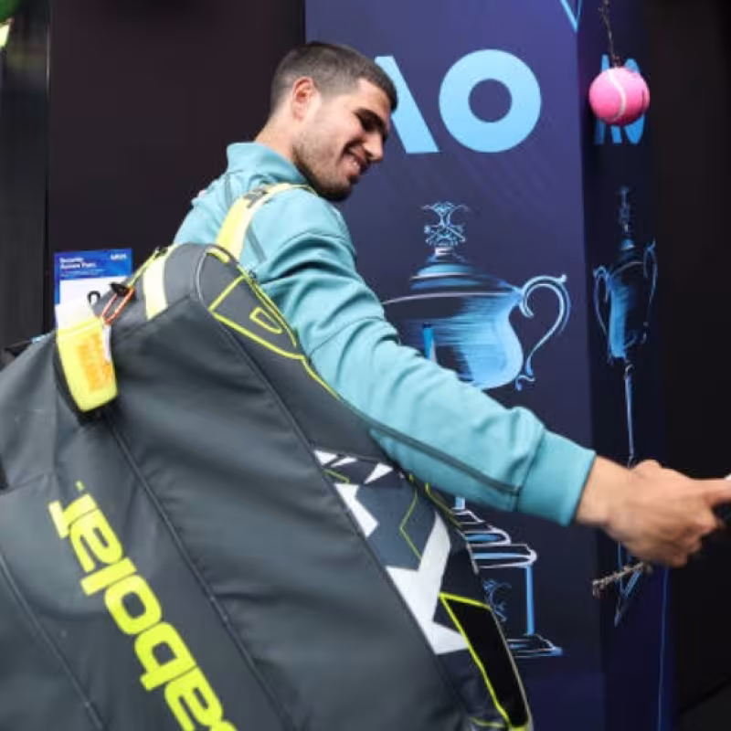 Carlos Alcaraz at the Australian Open 2025. Photo: Getty