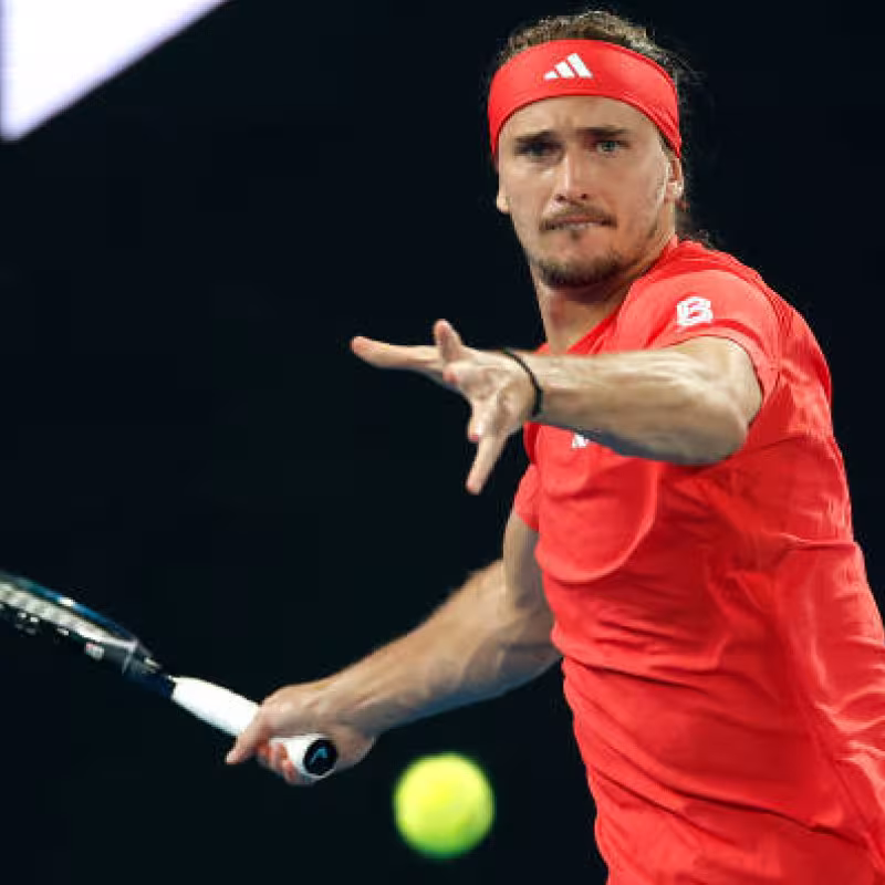 Alexander Zverev at the Australian Open 2025. Photo: getty
