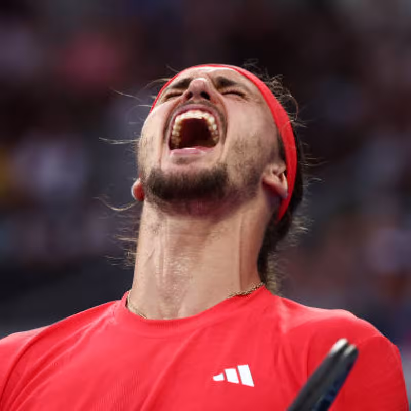 Alexander Zverev at the Australian Open 2025. Photo: Getty