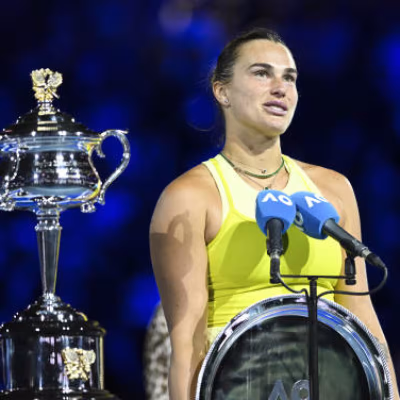 Aryna Sabalenka at the 2025 Australian Open. Photo: Getty