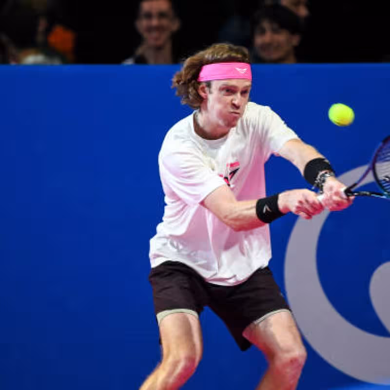 Andrey Rublev at the ATP in Montpellier 2025. Photo: getty.