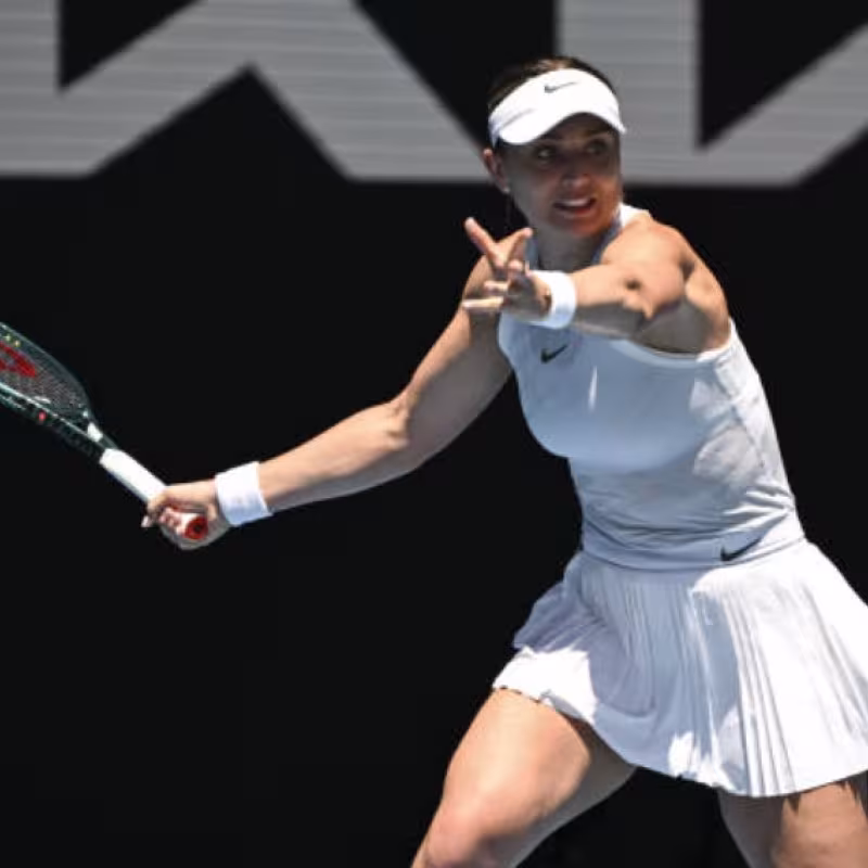 Paula Badosa at the Australian Open 2025. Photo: Getty