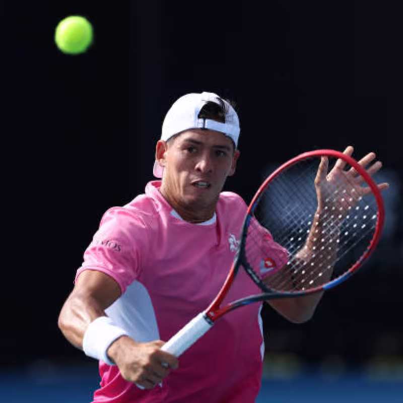 Sebastián Báez loses at the Australian Open 2025. Photo: gettyimages.