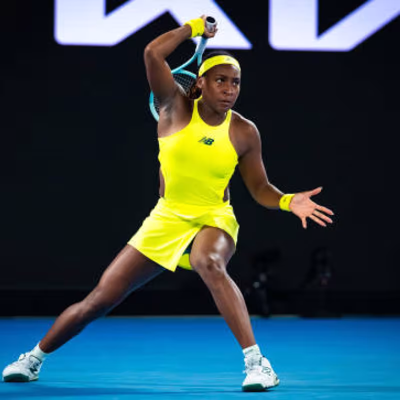 Gauff: "I've been a fan of Fonseca for two years." Photo: Getty