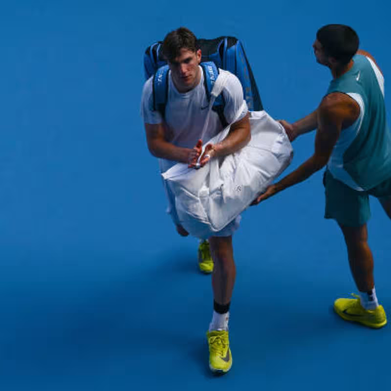 Alcaraz's Detail with Draper. Photo: gettyimages