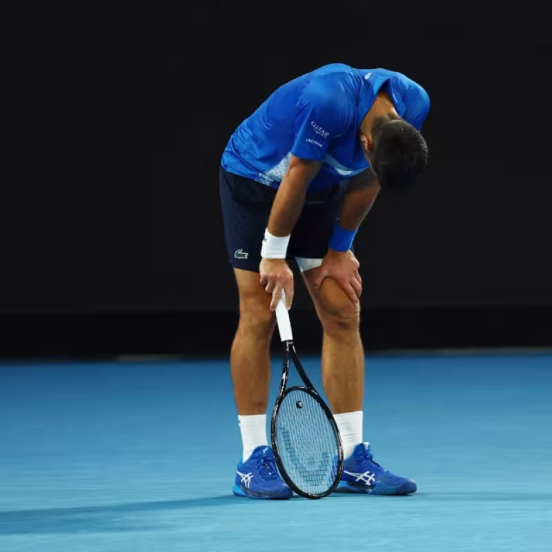 And there are still people who think Djokovic was pretending. Photo: Getty