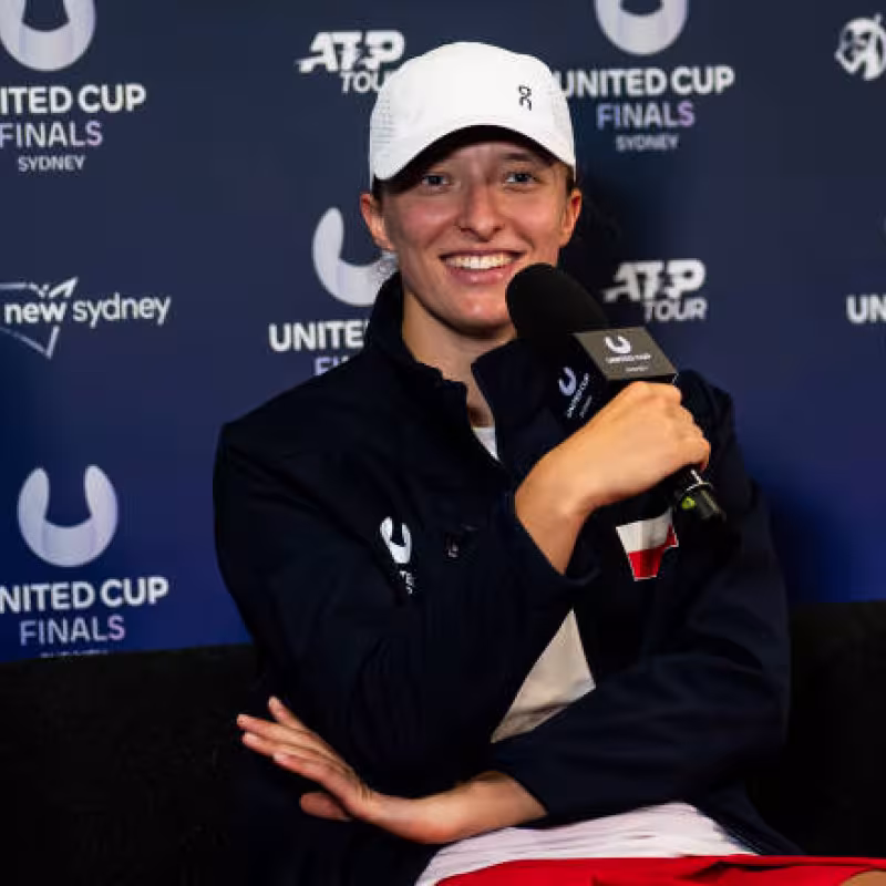 Swiatek: "I prefer to play here than to arrive very, very fresh at the Australian Open." Photo: Getty