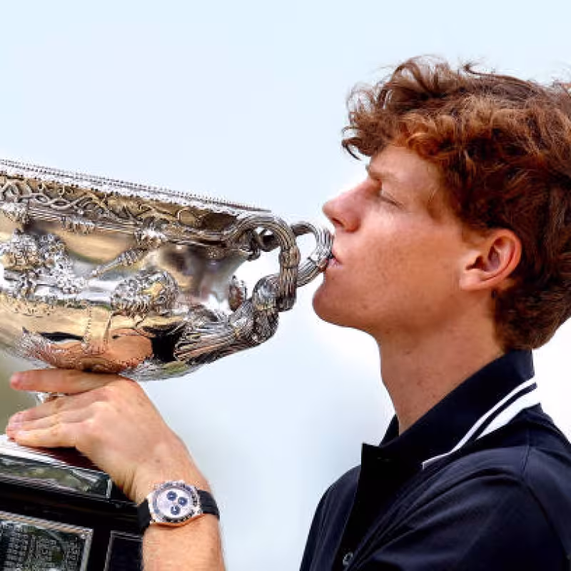 "Sinner enjoys the Australian Open 2025. Photo: gettyimages"