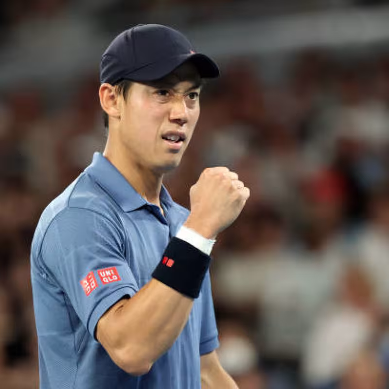 Kei Nishikori Wins the Australian Open 2025. Photo: gettyimages