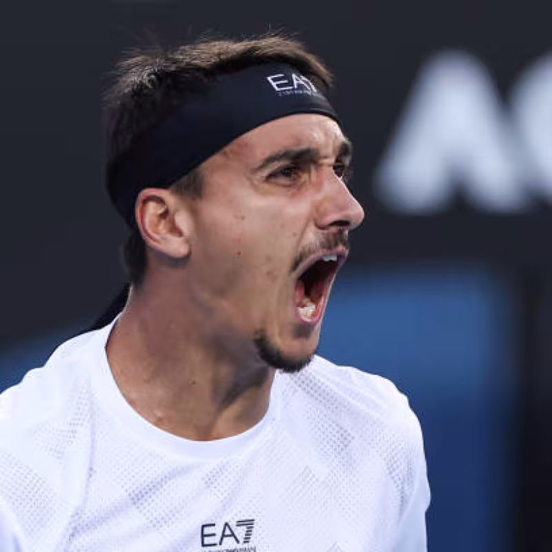 Sonego: "It has been one of the best matches of my life in Grand Slam." Photo: Getty