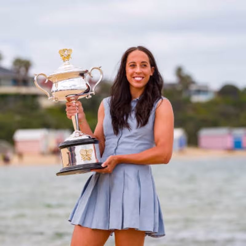 Madison Keys, champion's photoshoot. Photo: gettyimages