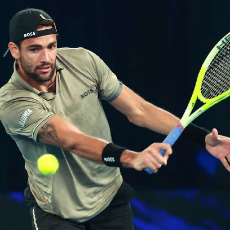 Matteo Berrettini in Australia. Photo: gettyimages
